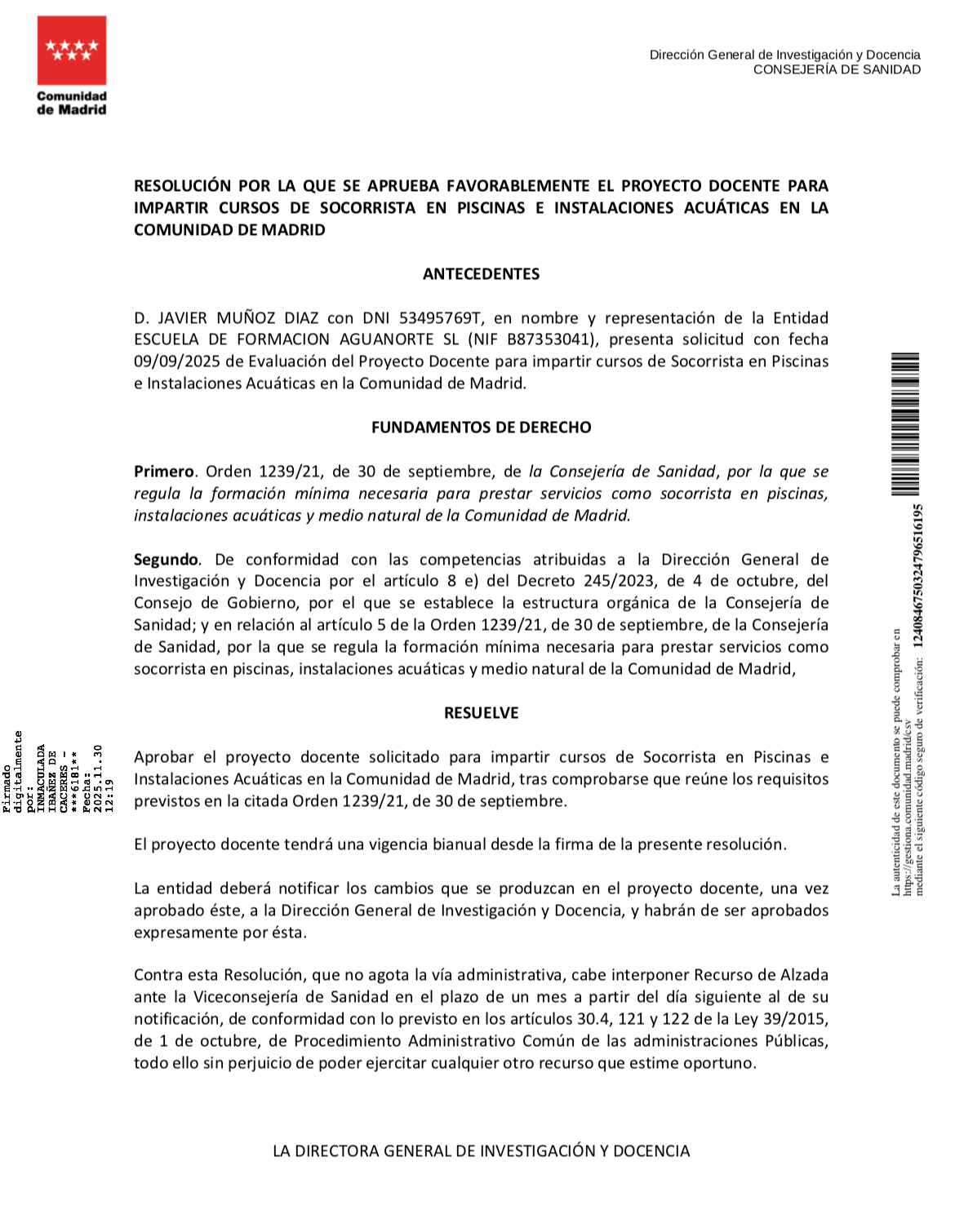 acreditacion-aguanorte-escuela-socorristas-2025 Certificado acreditacion aguanorte